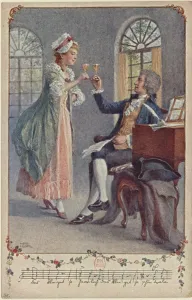 Wolfgang Amadeus Mozart Gallery: Wolfgang Amadeus and Constanze Mozart
