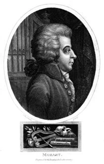 Images Dated 2nd February 2006: Wolfgang Amadeus Mozart, 18th century Austrian composer, 1819. Artist: John Chapman