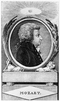 Wolfgang Amadeus Gallery: Wolfgang Amadeus Mozart, Austrian composer, c1791