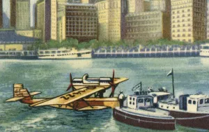 Flying Boat Prints: Wolfgang von Gronau arrives in New York, August 1930, (1932). Creator: Unknown