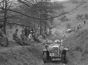 Wolseley Prints: Wolseley Hornet of GK Crawford competing in the MG Car Club Abingdon Trial / Rally, 1939
