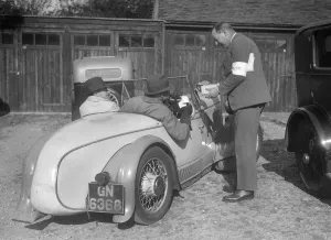 Bugatti Oc Prints: Wolseley Hornet with Swallow body at the Bugatti Owners Club car treasure hunt