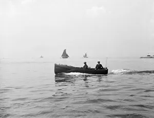Wolseley motor launch under way, 1914. Creator: Kirk & Sons of Cowes