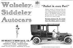 Wolseley Siddeley Prints: Wolseley-Siddeley Autocars - Perfect in every Part!”, 1909. Creator: Unknown