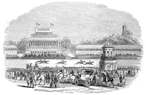 Horse Race Gallery: Wolverhampton Races, 1844. Creator: Unknown