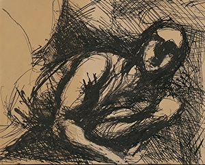 Janko Novk Prints: Woman, 1940-1944. Creator: Jan Novak