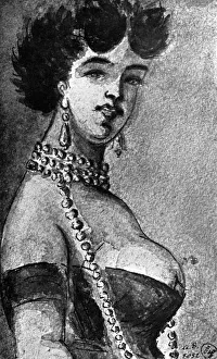 Paul George Prints: Woman, 19th century, (1930). Artist: Constantin Guys