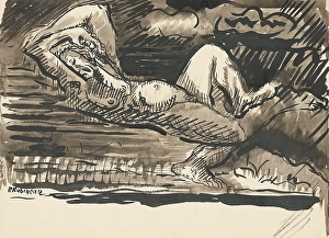 Tormented Prints: Woman, 1st half 20th century. Creator: Arnold Peter Weisz-Kubincan