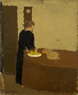 Images Dated 29th March 2021: Woman in Black, c. 1891. Creator: Edouard Vuillard