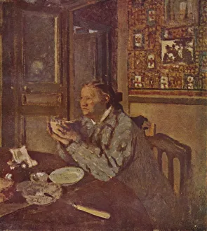 Woman with a bowl (About 1897), c1897, (1946). Artist: Edouard Vuillard