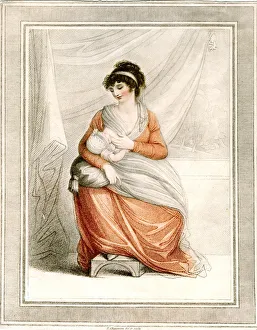 Woman breastfeeding, c1780-1820Artist: Thomas Cheesman