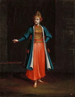 Fine Art Prints: Woman from the Bulgarian Coast, 1700-1737. Creator: Workshop of Jean Baptiste Vanmour