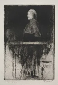 Woman with a cape, 1889. Creator: Albert Besnard (French, 1849-1934)