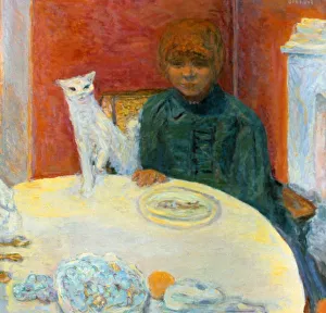 Headscarf Prints: Woman with a Cat, 1912. Artist: Pierre Bonnard
