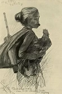 Chicken Collection: Woman chewing tobacco, Magelang, Java, 1898. Creator: Christian Wilhelm Allers