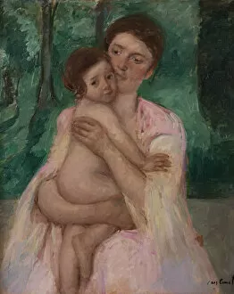 Mary 1845 1926 Gallery: Woman with a Child in Her Arms, c. 1914