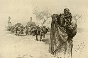 Hejab Prints: Woman and child near the Kobri el Gezira Bridge