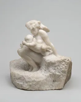 Rodin Auguste Prints: Woman and Child (originally Premiere Impression d Amour), model c. 1885, carved c