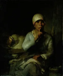 Head Dress Collection: Woman and Child (Silence), 1855 / 60. Creator: Jean Francois Millet