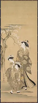 Copy After Prints: Woman and Two Children, 1900s. Creator: Unknown