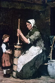 Woman at the Churn, c1864-1900. Artist: Mihaly Munkacsy