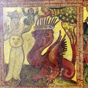Altarpiece Collection: The Woman Clothed with the Sun, 14th-15th century. Artist: Master Bertram of Hamburg