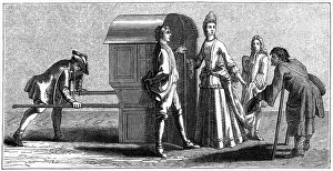 Louis Dieudonn Prints: Woman in Costume of the Time of Louis XIV, (1885)