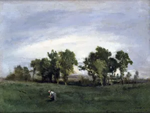 Narcisse De La Pena Collection: Woman in Country Field, c1828-1876. Artist: Narcisse Virgile Diaz de la Pena