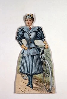 Gaiters Gallery: Woman in cycling dress, American, c1900