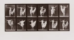 Woman dancing, Plate 107 from Animal Locomotion, 1887 (photograph) Woman dancing, Plate 107 from Animal Locomotion, 1887 (photograph)