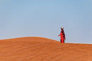 Sand Dune Prints: Woman in the Desert. Creator: Dorte Verner