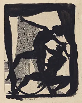 Somov Prints: Woman and devil
