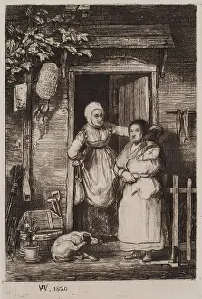Front Door Prints: Woman in Doorway, c1820. Creator: David Wilkie