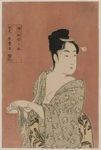 1615 1868 Prints: Woman Drying Her Hands (from the series Ten Aspects of the Physiognomy of Women), c