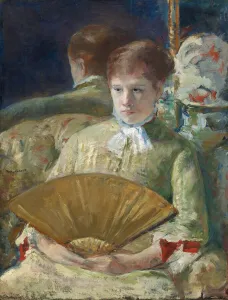 Cassatt Prints: Woman with a Fan, c. 1878 / 1879. Creator: Mary Cassatt