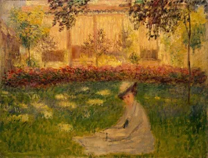 South France Gallery: Woman in a Garden, 1876. Artist: Monet, Claude (1840-1926)