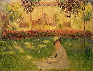 Shaded Prints: Woman in the Garden, 1876. Creator: Claude Monet