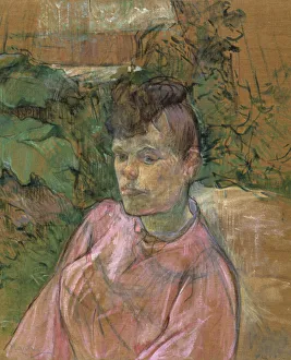Woman in the Garden of Monsieur Forest, 1889-1891. Artist: Henri de Toulouse-Lautrec