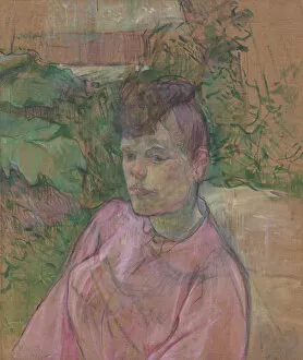 Woman in the Garden of Monsieur Forest, 1889-91. Creator: Henri de Toulouse-Lautrec