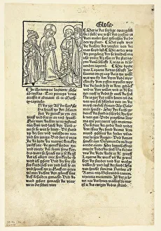 Letterpress Prints: The Woman Healed of an Issue of Blood from Plenarium (also called)