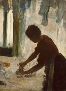 Iron Prints: A Woman Ironing, 1873. Creator: Edgar Degas