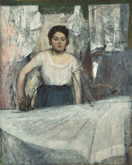 Woman Ironing. Artist: Degas, Edgar (1834-1917)