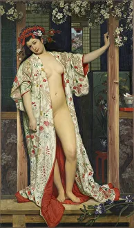 Japonaiserie Prints: A Woman in Japan Bath (La Japonaise au bain), 1864