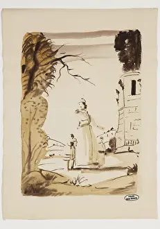 1880 Prints: Woman in a Long Robe, between 1880 and 1954. Creator: Andre Derain