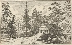 Allart Van Gallery: The Woman Looking Towards the Boat, 17th century. Creator: Allart van Everdingen