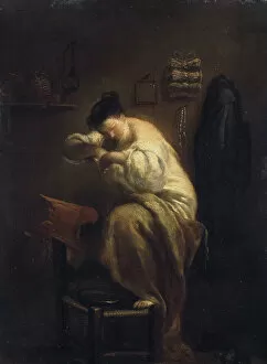 Woman Looking for Fleas, 1710s