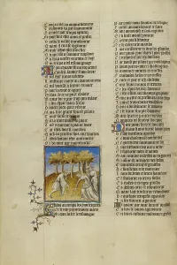 Gatherer Prints: A Woman and Two Men Eating Fruit; Roman de la Rose, about 1405. Creator: Unknown