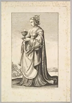 Hollar Collection: Woman, mid 18th-19th century. Creator: Jane Smith