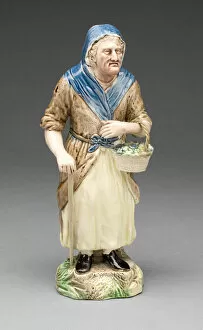 Elderly Gallery: Woman as Old Age, Burslem, c. 1787. Creators: Ralph Wood the Elder, Enoch Wood