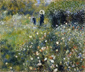 Woman with a Parasol in a Garden, 1875. Artist: Renoir, Pierre Auguste (1841-1919) Woman with a Parasol in a Garden, 1875. Artist: Renoir, Pierre Auguste (1841-1919)